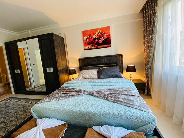 شقة مؤثثة - تصميم غرفتين وصالة - في منطقة مهموتلار الحيوية / مدينة الانيا 