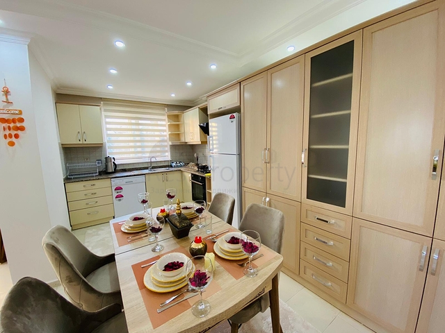 شقة مؤثثة - تصميم غرفتين وصالة - في منطقة مهموتلار الحيوية / مدينة الانيا 