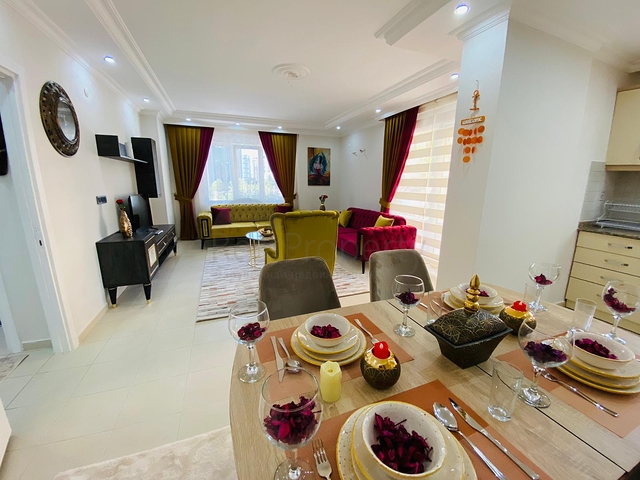 شقة مؤثثة - تصميم غرفتين وصالة - في منطقة مهموتلار الحيوية / مدينة الانيا 