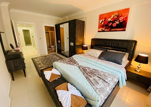 شقة مؤثثة - تصميم غرفتين وصالة - في منطقة مهموتلار الحيوية / مدينة الانيا 