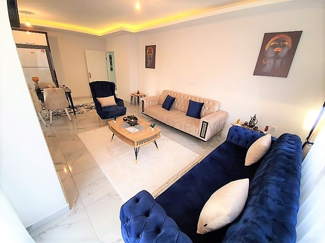 ضمن مجمع سكني حديث -شقة غرفتين وصالة مفروشة - في مهموتلار / الانيا 