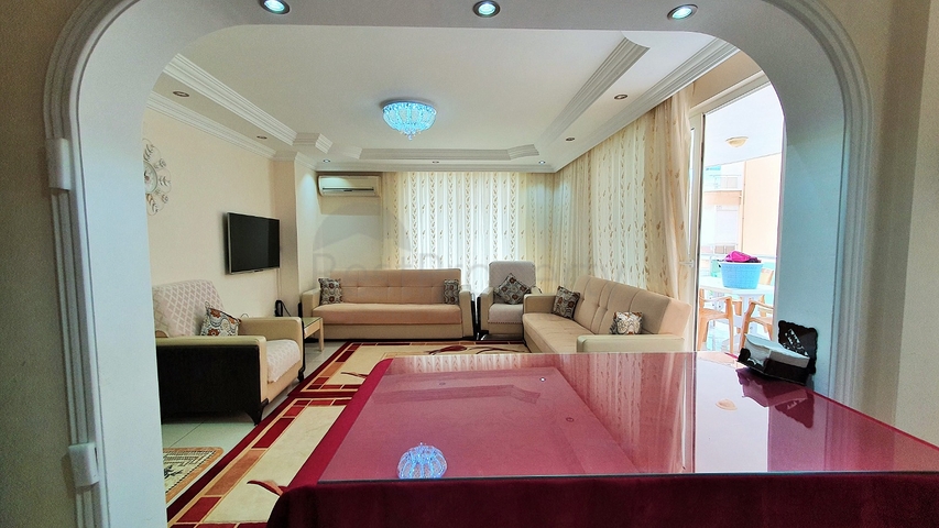 شقة غرفتين وصالة مفروشة - قريبة من البحر والخدمات - في مهموتلار / الانيا 