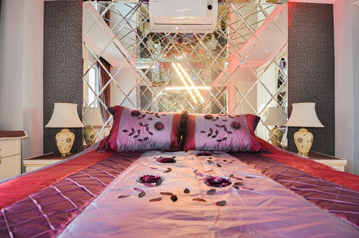 اطلالة بحر - شقة فاخرة - تصميم 2 غرفة وصالة - في مهموتلار / الانيا 