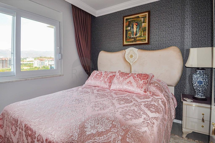 اطلالة بحر - شقة فاخرة - تصميم 2 غرفة وصالة - في مهموتلار / الانيا 