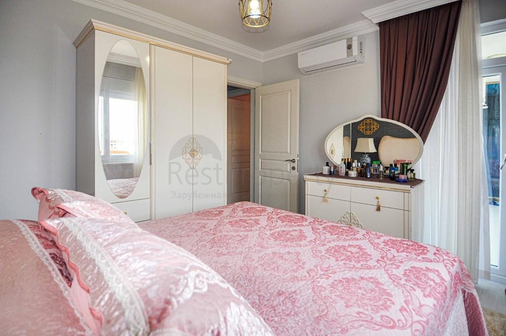 اطلالة بحر - شقة فاخرة - تصميم 2 غرفة وصالة - في مهموتلار / الانيا 