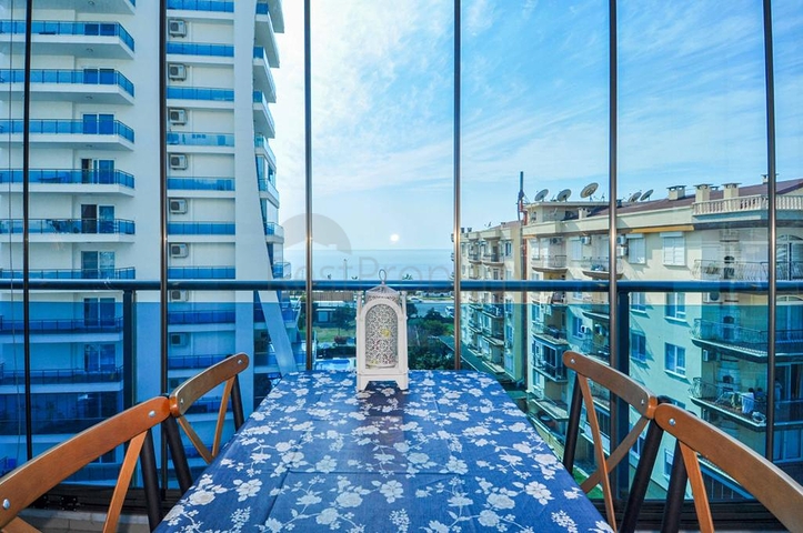 اطلالة بحر - شقة فاخرة - تصميم 2 غرفة وصالة - في مهموتلار / الانيا 