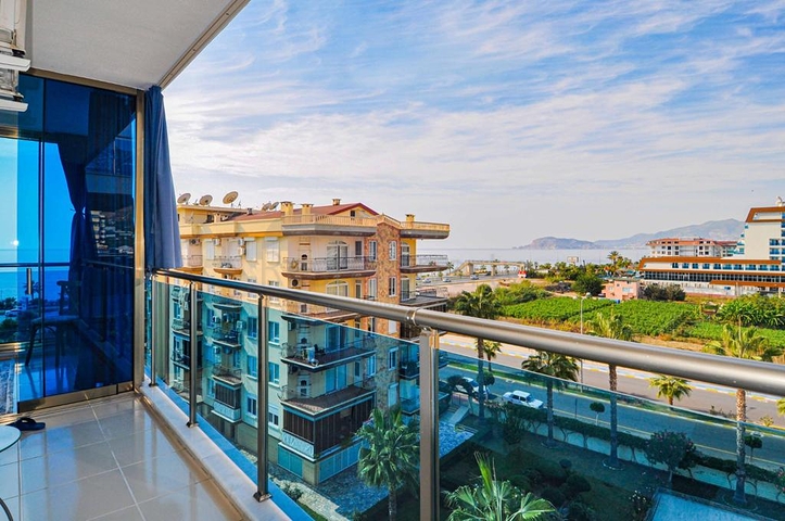 اطلالة بحر - شقة فاخرة - تصميم 2 غرفة وصالة - في مهموتلار / الانيا 