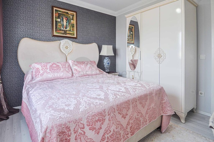 اطلالة بحر - شقة فاخرة - تصميم 2 غرفة وصالة - في مهموتلار / الانيا 