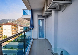 اطلالة بحر - شقة فاخرة - تصميم 2 غرفة وصالة - في مهموتلار / الانيا 