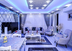 اطلالة بحر - شقة فاخرة - تصميم 2 غرفة وصالة - في مهموتلار / الانيا 