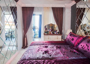 اطلالة بحر - شقة فاخرة - تصميم 2 غرفة وصالة - في مهموتلار / الانيا 