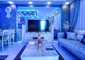 اطلالة بحر - شقة فاخرة - تصميم 2 غرفة وصالة - في مهموتلار / الانيا 