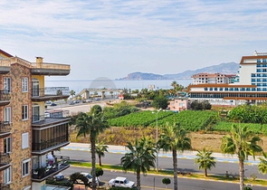 اطلالة بحر - شقة فاخرة - تصميم 2 غرفة وصالة - في مهموتلار / الانيا 