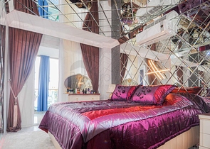 اطلالة بحر - شقة فاخرة - تصميم 2 غرفة وصالة - في مهموتلار / الانيا 