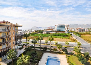 اطلالة بحر - شقة فاخرة - تصميم 2 غرفة وصالة - في مهموتلار / الانيا 