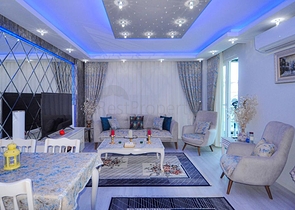 اطلالة بحر - شقة فاخرة - تصميم 2 غرفة وصالة - في مهموتلار / الانيا 