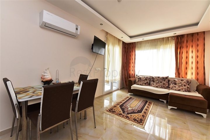 شقة غرفة وصالة - مفروشة - في منطقة قريبة من البحر والاسواق - مهموتلار / الانيا 