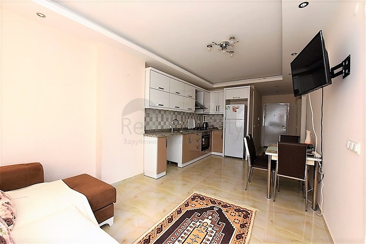 شقة غرفة وصالة - مفروشة - في منطقة قريبة من البحر والاسواق - مهموتلار / الانيا 