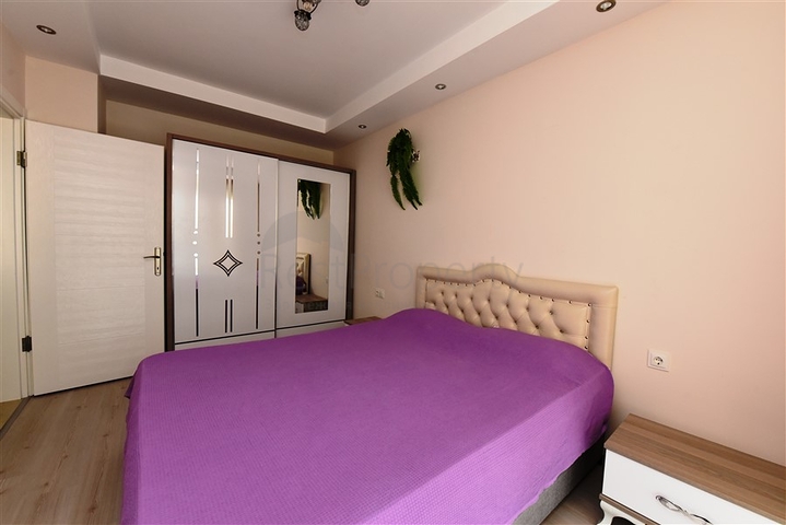 شقة غرفة وصالة - مفروشة - في منطقة قريبة من البحر والاسواق - مهموتلار / الانيا 