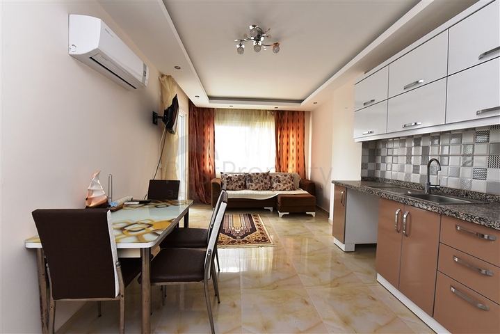 شقة غرفة وصالة - مفروشة - في منطقة قريبة من البحر والاسواق - مهموتلار / الانيا 