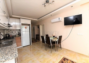 شقة غرفة وصالة - مفروشة - في منطقة قريبة من البحر والاسواق - مهموتلار / الانيا 