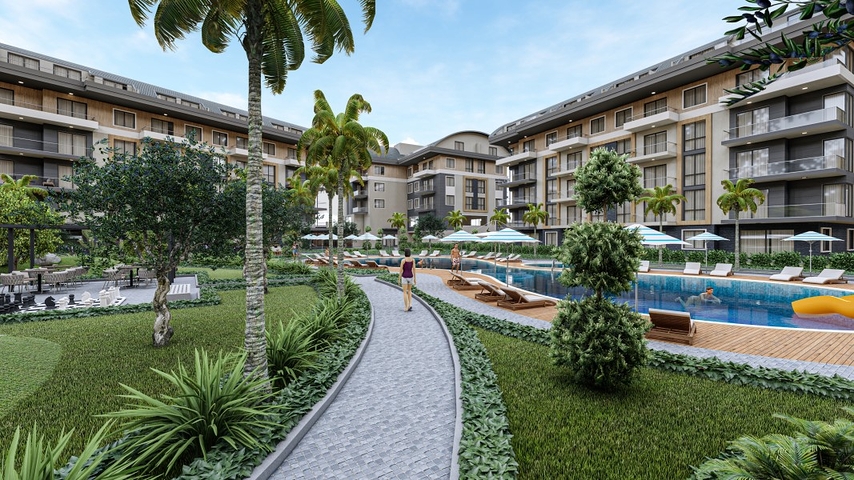 بالاقساط دون فوائد- شقق ضمن مجمع سكني قيد الانشاء -في اوبا / الانيا 