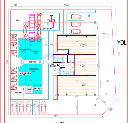 دفعة اولى 35 % والباقي اقساط حتى تاريخ التسليم- مجمع قيد الانشاء -قريب من البحر - في كارجي جاك / الانيا 