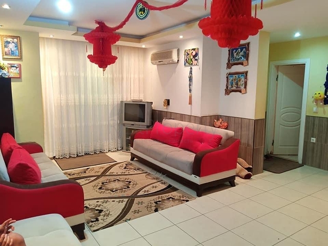 بسعر مناسب - شقة غرفة وصالة مفروشة - قريبة من البازار - في مهموتلار / الانيا 