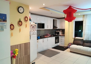 بسعر مناسب - شقة غرفة وصالة مفروشة - قريبة من البازار - في مهموتلار / الانيا 