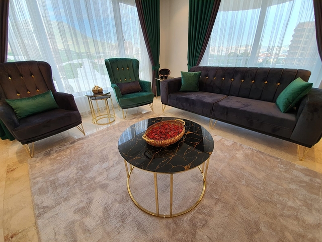 طابق مرتفع - شقة غرفتين وصالة - في مهموتلار / الانيا 