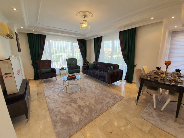 طابق مرتفع - شقة غرفتين وصالة - في مهموتلار / الانيا 