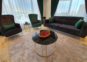 طابق مرتفع - شقة غرفتين وصالة - في مهموتلار / الانيا 