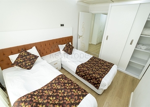 شقة 2 + 1 مع أثاث في مجمع مخطط فندقي في أنطاليا