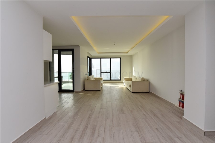 اطلالة بحرية مباشرة - شقة 2 غرفة وصالة - ضمن مجمع سكني حديث - كارجي جاك / الانيا 