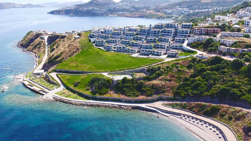 اطلالة بحرية - شقق عائلية واسعة - فاخرة - في بودروم 