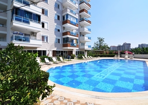 اطلالة مفتوحة - شقة 1+1 - ضمن منطقة هادئة - في مهموتلار / الانيا 