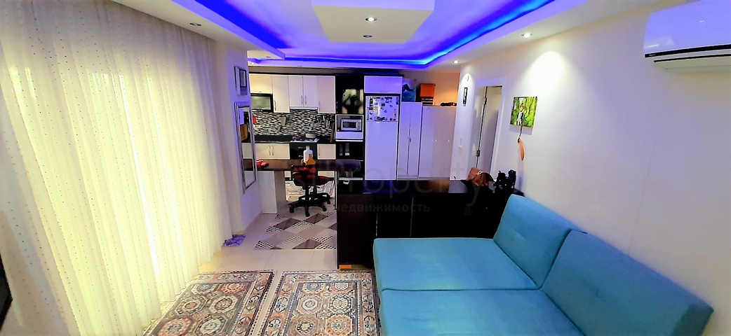 شقة غرفة وصالة - مناسبة للاستثمار او العطلات - ضمن مجمع في منطقة مهموتلار / الانيا 