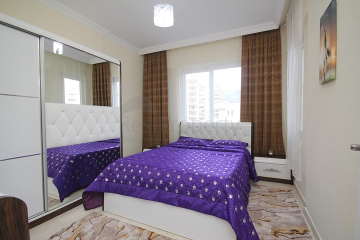 100 متر عن شاطئ البحر - شقة غرفتين وصالة مفروشة - مهموتلار / الانيا 