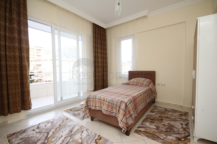 100 متر عن شاطئ البحر - شقة غرفتين وصالة مفروشة - مهموتلار / الانيا 