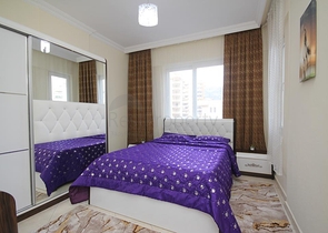 100 متر عن شاطئ البحر - شقة غرفتين وصالة مفروشة - مهموتلار / الانيا 