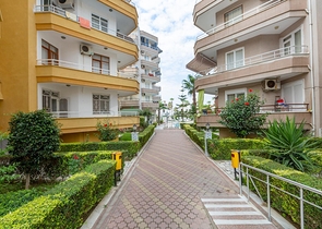 100 متر عن شاطئ البحر - شقة غرفتين وصالة مفروشة - مهموتلار / الانيا 