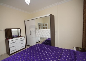 100 متر عن شاطئ البحر - شقة غرفتين وصالة مفروشة - مهموتلار / الانيا 