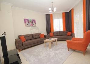 100 متر عن شاطئ البحر - شقة غرفتين وصالة مفروشة - مهموتلار / الانيا 