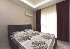 قريبة من البحر - بناء جديد - شقة 2 غرفة وصالة -في مهموتلار / الانيا 