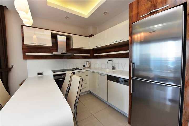 اطلالة بحر ساحرة - طابق مرتفع -شقة 1+1 مفروشة -في مهموتلار / الانيا 