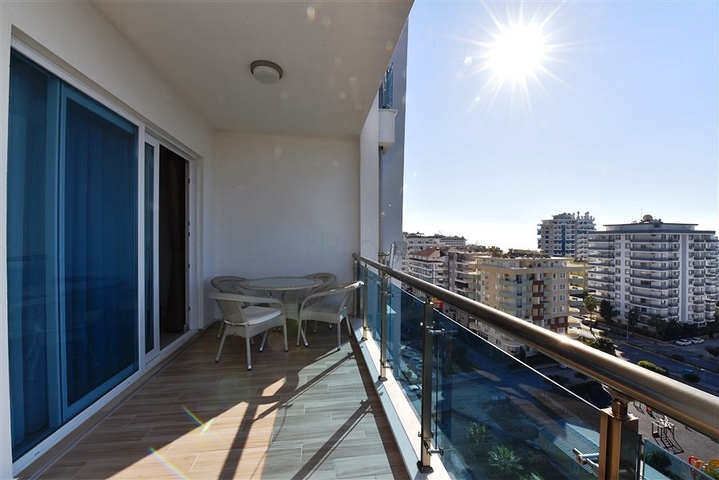 اطلالة بحر ساحرة - طابق مرتفع -شقة 1+1 مفروشة -في مهموتلار / الانيا 