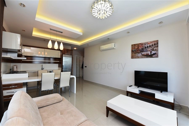 اطلالة بحر ساحرة - طابق مرتفع -شقة 1+1 مفروشة -في مهموتلار / الانيا 