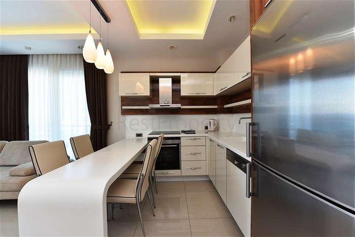 اطلالة بحر ساحرة - طابق مرتفع -شقة 1+1 مفروشة -في مهموتلار / الانيا 