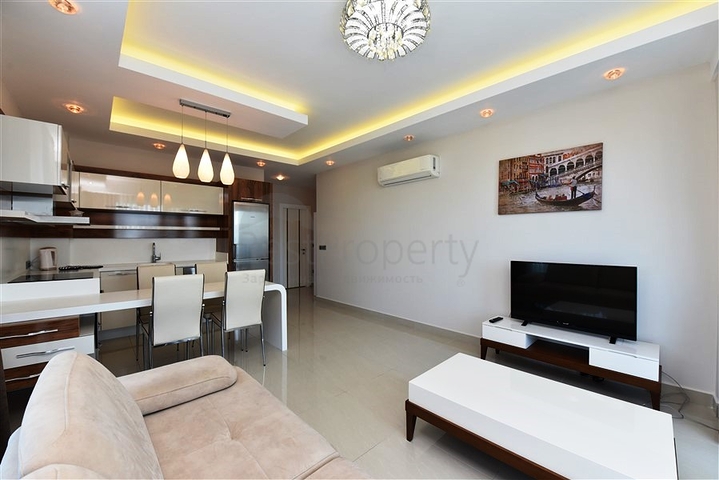 اطلالة بحر ساحرة - طابق مرتفع -شقة 1+1 مفروشة -في مهموتلار / الانيا 