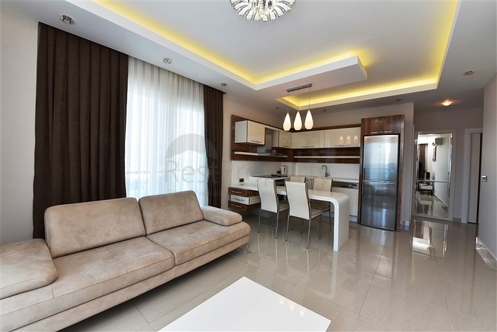 اطلالة بحر ساحرة - طابق مرتفع -شقة 1+1 مفروشة -في مهموتلار / الانيا 